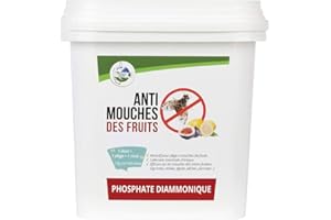 TERRA NOSTRA - Anti Mouches Fruits Phosphate Diammonique - Seau 2kg - Lutte Sans Insecticide Chimique - Utilisable en Agriculture Biologique - Fabriqué en France