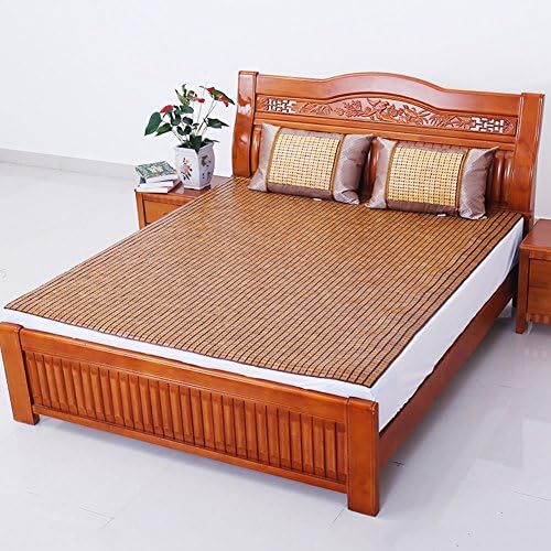 RZMLX Summer Sleeping Cool Mat Cold Fabric Comfortable Double-sided Friendly Material Breathable Durable Bamboo 3 Colors, 4 Sizes Available (Color : C, Size : 150cm)