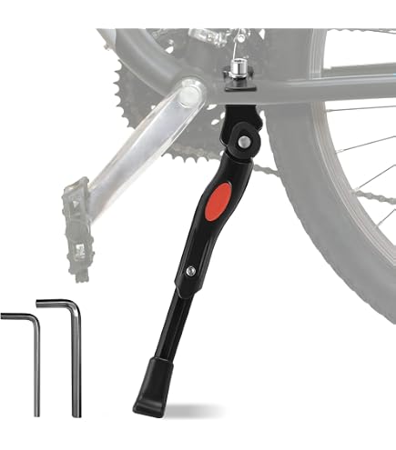 Béquille Latérale Jzhen – Support Universel Réglable En Hauteur, En Alliage D’aluminium, Pour VTT Et Vélo De Route – Noir
