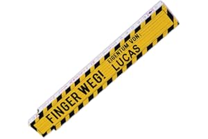 EUROFOTO Zollstock mit Namen Lucas und Motiv - Finger weg! Eigentum von Lucas - für Männer | Metermaß | Glieder-Maßstab mit Namen bedruckt | Viele Namen zur Auswahl