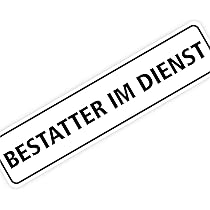 Mobile Krankenpflege Schild 100x120mm - Saugnapfschild Aus Acrylglas Für Auto