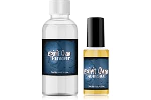 CHASPA Spirit Gum Adhesive and Remover Kit, 0.17oz Spirit Gum + 1.01oz SFX Makeup Adhesive Remover, Special Effects Makeup Face Body Prosthetics Glue, Fake Beards, Bald Caps and elf ears, Cosplay