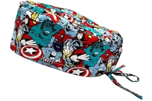 HappyHat - Gorro quirofano MARVEL VENGADORES Hombre talla: Estándar (hasta 59 cm) color: Gris