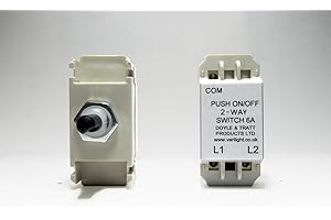 LUMILIFE Varilight 2-Way Push-On/Off Switch Module (Dummy Dimmer Light Switch) 6A Z0H0