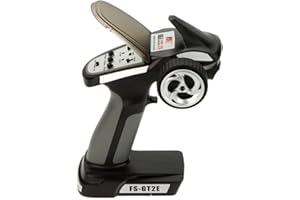 Yangers 2.4GHz Radio Transmitter Receiver Kit Radio Remote Controller, Flysky FS GT2E AFHDS 2A 2.4GHz 2 Channel Transmitter + FS A3 Receiver Radio System for RC Racing Drift Car Truck Boat Toys