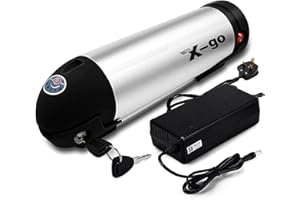 X-go Batteria per Bicicletta Elettrica 36V 10AH 360WH Ebike Battery Li-Ion a Ioni di Litio per Motori da 50W- 350W E-Bike Pedelec Bici con Caricatore (36V 10.4Ah max 360W)
