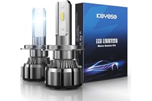 KOYOSO Bombillas H7 LED para Coche, 80W 16000LM LED Faros 6000K Blanco, 12V