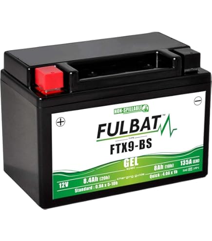 Batterie Yuasa YTX9-BS 12V 8,4 Ah prête à l'emploi - Pièces Electrique
