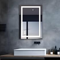 Aica Sanitär LED Badspiegel Rund 50 C Touch Beschl Produktbild-Vorschau 3