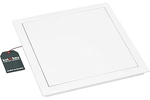 KOTARBAU® Trappe de Visite 30 x 30 cm pour Peinture en Plastique Blanc Trappe d'inspection Porte d’accès placo Plafond trappes