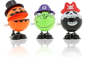 com-four® 3X Personaggio a Carica di Halloween - Personaggi a Carica in Stile Halloween - Giocattoli per Feste di Halloween e Feste a Tema [la Selezione Varia] (03 Pezzi - la Selezione Varia)