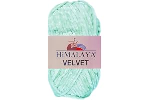 HDK-VERSAND 100 Gramm Himalaya Velvet Uni aus 100% Micro Polyester 90007 Mint
