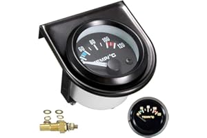 Delleu 2"52mm Numérique Température De l'eau De Voiture Température De La Jauge 40-120 ℃ LED Universel