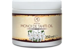 AROMATIKA TRUST THE POWER OF NATURE Huile de Monoi de Tahiti 250 ml - Soin du Сorps à l’huile de Coco - Extrait de Fleur de Gardénia - Hydratation de la Peau - Beauté - Soins Capillaires - Exotique Aroma