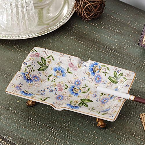 Fkduih Luxury European Ceramics With American Classical Copper Copper Candlestick Candlestick Ornaments Home Furnishing High-Grade Living Room Decor,Ashtray