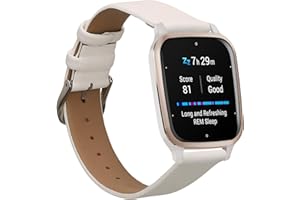 kwmobile Pasek do zegarka z prawdziwej skóry kompatybilny z Garmin Venu Sq 2 Music/Sq 2 - Fitness Tracker zapasowy sportowy pasek na nadgarstek z zapięciem