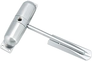 Sterling DCSC217B Chiudiporta in Cromo Satinato, Montaggio Superficiale, Caricato a Molla