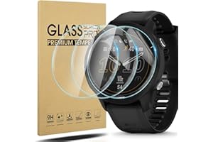 SUOMAN Diruite 4 Sztuki Ochraniacz Ekranu do Garmin Forerunner 955/955 Solar,HD Szkło Hartowane Folia Ochronna do Garmin Forerunner 955/955 Solar Smartwatchy[Anti-scratch,Bez Bąbelków]