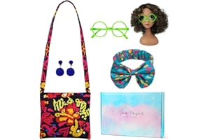 COYBTO Principessa Dress Up Accessori,Accessori Principessa Elsa con Parrucca Corona Bacchetta,Elsa Regali per Ragazze Bambina per Carnevale Halloween Cosplay Festa Compleanno