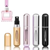 TonJin 4 Adet 5ml Parf&uuml;m P&uuml;sk&uuml;rt&uuml;c&uuml; Underfill Doldurulabilir Seyahat Atomiz&ouml;r&uuml; şişeleri Mini ​Taşınabilir Sprey Parf&uuml;m P&uuml;sk&uuml;r