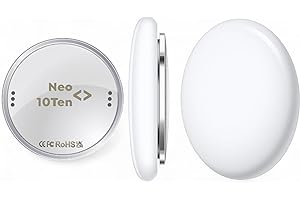 NEO10TEN Smart Tracker Tag Device Using FindMy App [Apple Compatible] - Mini Tag GPS Tracking Locator Item Finders -BLE Bluetooth Find Wallet, Luggage, Bike, Pet, Car, Key& More & Works with Alexa