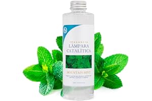 M MAMA MANUELA Fragancia para Lámpara Catalítica Aroma Mountain Mint (500ml)- Elimina Malos olores e impurezas, perfuma y Limpia. Compatible con Todas Las lámparas catalíticas.