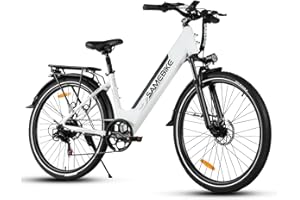 SAMEBIKE 26" Bicicletta elettrica per adulti EBike Pendolare elettrico Mountain Bike Bicicletta elettrica con batteria rimovibile 36V 15AH Biciclette elettriche per 7 velocità