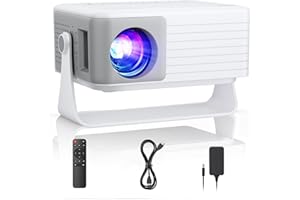 Mini Projektor AKIYO O1 2025 o jasności 15 000 lumenów, obrotowy o 360°, Auto Keystone, 50% zoom, obsługujący rozdzielczość Full HD 1080P, kompatybilny z systemami iOS/Android/TV Stick/HDMI/USB/Switch