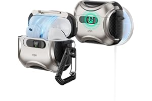 ESR Hülle für AirPods Pro 3 (2025), kompatibel mit AirPods Pro 3. Generation (USB-C), Müheloses MagSafe, Stoßsicherer Verschluss, Einfaches Öffnen, Cyber-Serie, Titan