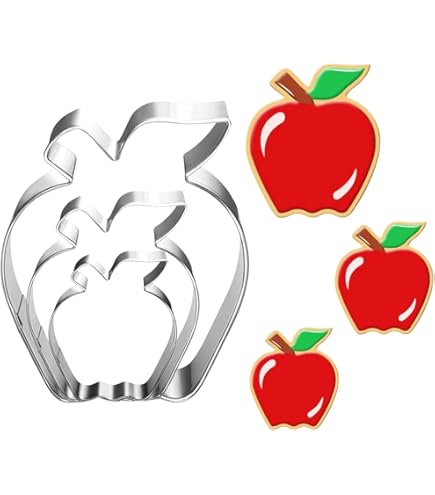 Set di 5 formine per biscotti a forma di fiore, in acciaio inox, con bordo smerlato a 6 petali, a forma di fiore a molla, formine per biscotti