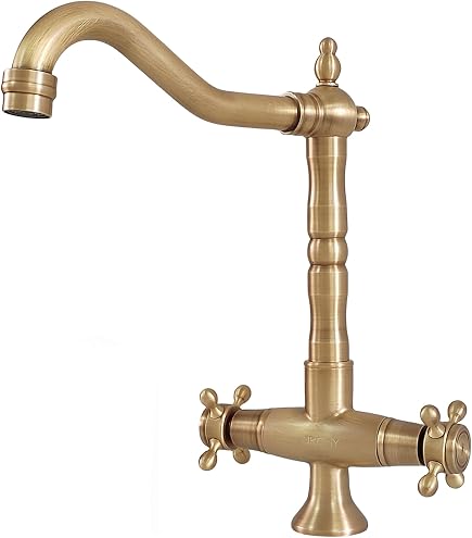 Retro Küchenarmatur, Armatur Vintage, Messing antik GURARI TAP 2473-311