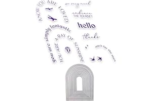 ‎ARUIEYS 2025 Neue Weihnachten Tiere und Blumen Metall Schneiden Sterben Und Stempel Set, Für DIY Kunst Geburtstage Scrapbooking Handwerk Supplies Stamping Fotoalbum (M0859-stempel und Stanzformen Set)