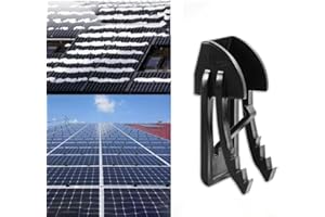 EASYBYMALL Clip guida neve pannello solare, clip per rimozione neve pannello solare, clip di pulizia modulo fotovoltaico, taglio neve clip per pannelli fotovoltaici (4 pezzi)