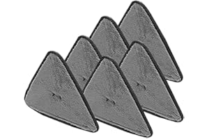 Dekohome 6 Recambios para Mopa con Cabezal Triangular de 27x27x27, Mopas de Limpieza Suelos, Recambios para Mopa de Fibra Fina y Densa. Limpieza Eficaz y Completa de Las Superficies