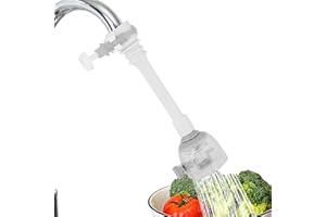 HAPIVIDA Rallonge de Robinet Anti-Éclaboussures Réglable, Tuyau de Robinet de Cuisine à Économie D'Eau, Rallonge de Robinet pour Cuisine, Douchette Evier Cuisine Robinet(Gris 18cm)
