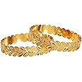 Handicraft Kottage Women's Gold Plated Traditional Designer Plain Bangles Kada For Women