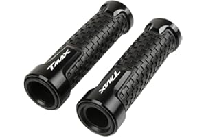 QJY-MOTOR PART-STORE T-Max 530 500 560 22mm 7/8'' Poignées de Guidon pour Tmax 530 500 2008-2016 Tmax 530 SX DX 2017 2018 2019 TMAX 560 2020-Noir