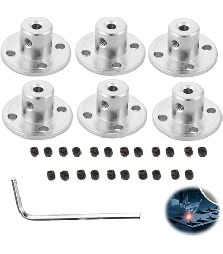 Rebower 11mm Rigide Bride Couplage Connecteur Moteur Coupleur (avec Vis 1pcs M2 Hex Clé), [pour Bricolage Moteurs pas à pas]-2 Paquet