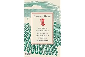 Der Mann, der auf einen Hügel stieg und von einem Weinberg herunterkam