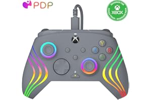 PDP AFTERGLOW XBX WAVE WIRED Controller GREY for Xbox Series X|S, Xbox One, Officially Licensed