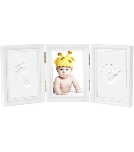 Cornice Impronta Mani E Piedi Neonati Con NOME. Idea Regalo Neonato Maschio Regalo Neonata Femmina Impronte Mani E Piedi Neonato Idea Regalo Nascita
