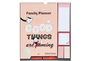 Grupo Erik Calendario 2023 2024 Disney Mickey 100 Aniversario con notas adhesivas y bolígrafo - Calendario 2023 pared para colgar, incluye pegatinas - Planificador mensual