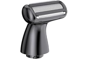 Rasoio intimo uomo, Kibiy Lama di ricambio per rasoio per il corpo, Lama affilata e sicura con punte ad angolo R, adatta per viso, petto, gambe e zone intime