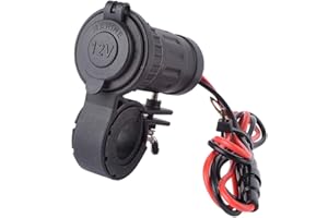 ‎MMOBIEL MMOBIEL Uniwersalna Wodoodporna Zapalniczka Motocyklowa 12V-24V 240W Gniazdo Wtyczki Zasilania W tym 60-Centymetrowy Zestaw Okablowania