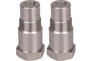 NIYATA 2 PCS Rallonges de Capteur Détrompeur Lambda, 46,5mm Capteur D'Oxygène, D'Oxygène Pour Extender Entretoise, Filtre Detrompeur Sonde Lambda, Pour Voitures Moteur Les Systèmes D'Echappement M18 x1.5