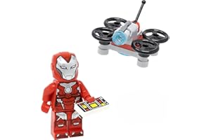 LEGO Marvel Super Heroes: Avengers: Iron Rescue Minifigure (Pepper Potts) in Armatura Rossa con Drone