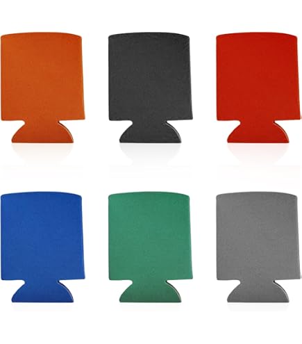 4 Fundas Térmicas Para Latas (Neopreno): Aislantes Antideslizantes, Reutilizables Para Cerveza Y Refrescos (330ml, 6 Colores)