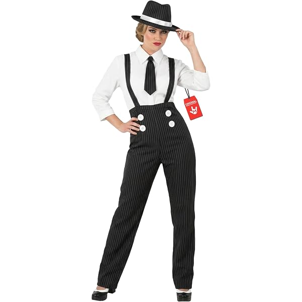 Costume Femme Le Suit - Rayé Noir Et Blanc - Taille 12 - Veste à Col Châle