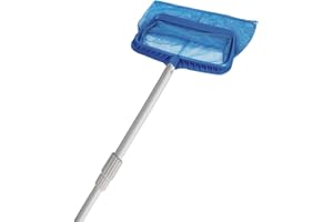 DPOOL Recogehojas Deluxe Grande con pertiga telescopica Profesional de 2 tramos 122+122 (244 Largo Total) para Piscina