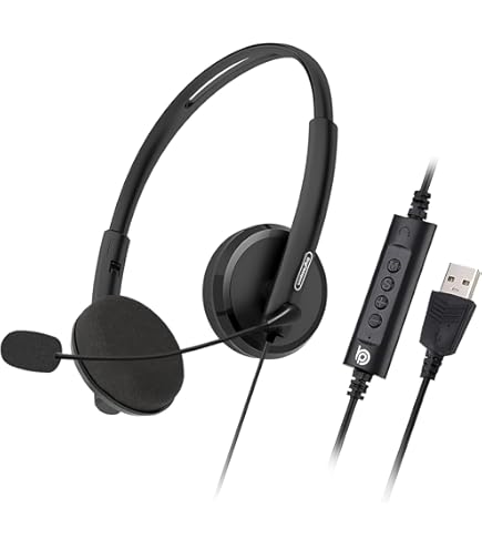 Cisco Headset 322 USB, Wired Dual On-Ear Headphones, Webex